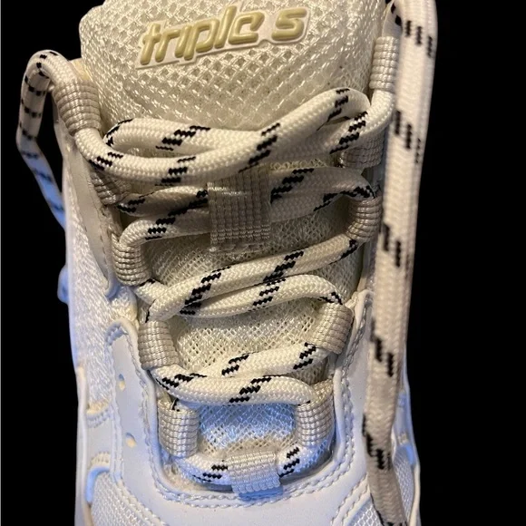 Balenciaga White and Neon Sneakers - Picture 6 of 7